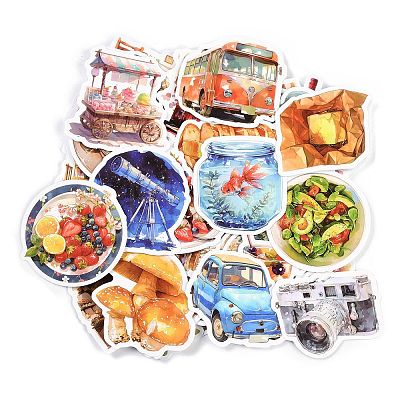 50Pcs Paper Self-Adhesive Picture Stickers STIC-C010-12-1