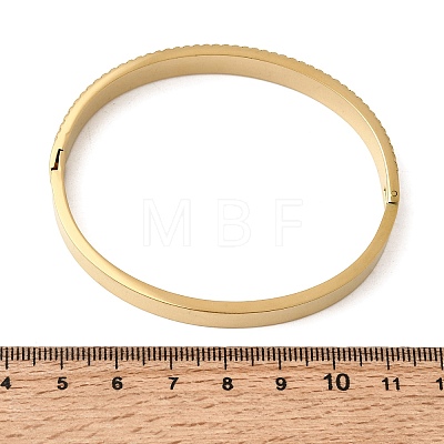 304 Stainless Steel Rhinestone Hinged Bangles for Women BJEW-B168-16G-1