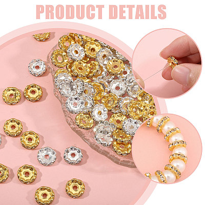 200Pcs 2 Colors Alloy Spacer Beads FIND-CA0011-29-1
