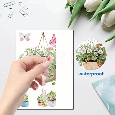 8 Sheets 8 Styles PVC Waterproof Wall Stickers DIY-WH0345-058-1
