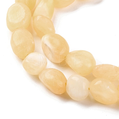 Natural Yellow Jade Beads Strands G-G146-A20-01-1