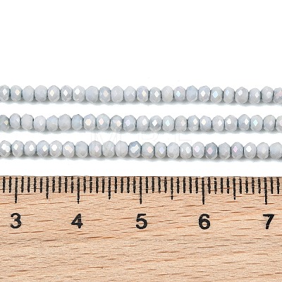 Electroplate Rondelle Glass Beads Strands GL-T021-2x2.5mm-17-22-1