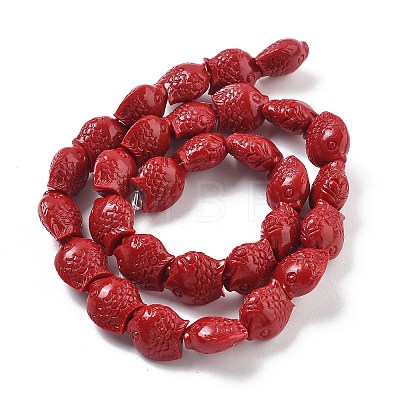 Synthetic Coral Carved Beads Strands CORA-C003-13B-02-1