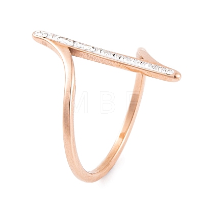 304 Stainless Steel Thin Curve Finger Ring for Women RJEW-C086-25-RG-1