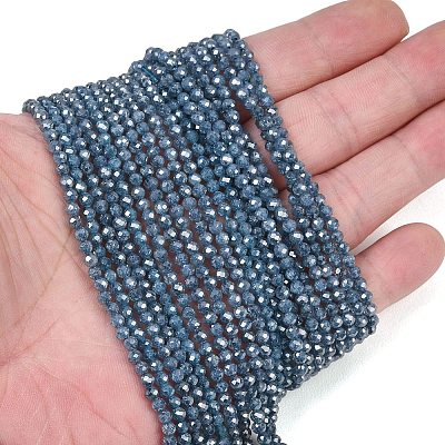 Cubic Zirconia Bead Strands ZIRC-C006-01B-04-1