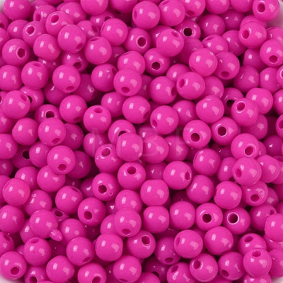 Opaque Acrylic Beads SACR-A007-01C-27-1