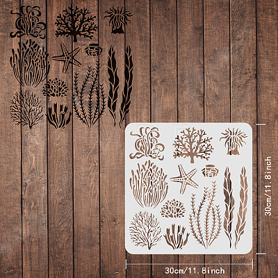 Plastic Reusable Drawing Painting Stencils Templates DIY-WH0172-499-1