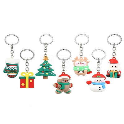 Christmas PVC Plastic Keychain KEYC-YW00088-01-1
