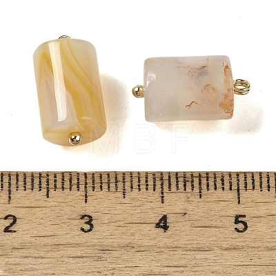 Natural Cherry Blossom Agate Pendants G-G110-04B-01-1