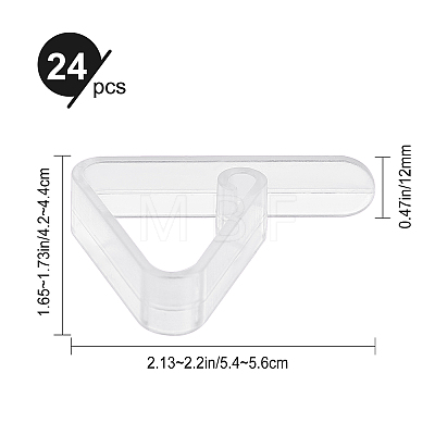 Gorgecraft 24Pcs Plastic Anti-slip Tablecloth Clips AJEW-GF0005-45B-1