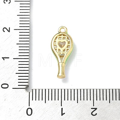 Brass Micro Pave Cubic Zirconia Pendants KK-I476-27G-02-1