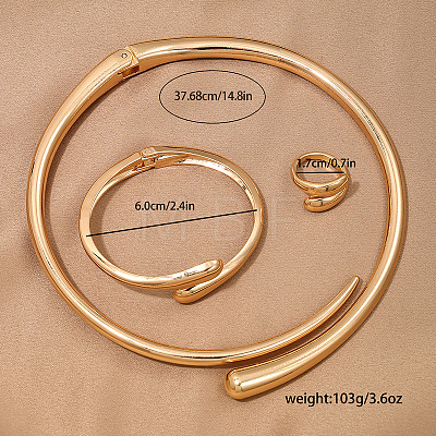 Teardrop Alloy Jewelry Sets FS-WG5281A-01-1