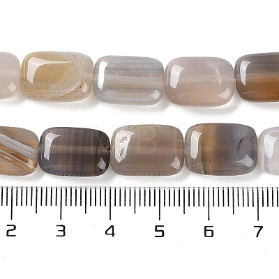 Natural Grey Agate Beads Strands G-K357-D14-01-1