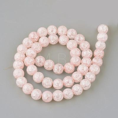 Synthetic Crackle Quartz Beads Strands GLAA-S134-6mm-M-1