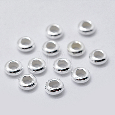 925 Sterling Silver Spacer Beads STER-K171-40S-02-1