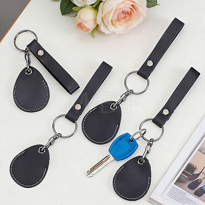Leather Keychains KEYC-WH0038-75-1