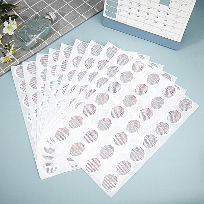 Coated Paper Label Stickers DIY-PH0013-13-1