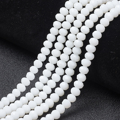 Opaque Solid Color Glass Beads Strands LS-EGLA-A034-P8mm-D01-1