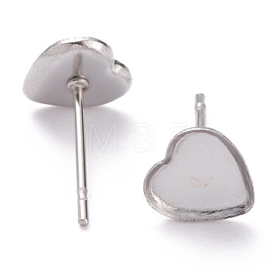 Non-Tarnish 304 Stainless Steel Stud Earring Settings STAS-J032-13-1