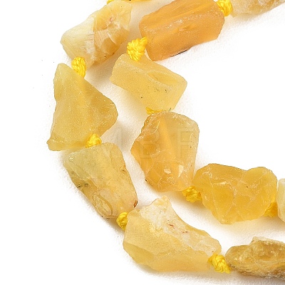 Raw Rough Natural Yellow Opal Beads Strands G-D101-A04-1