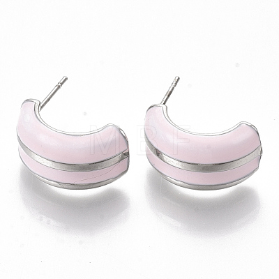 (Jewelry Parties Factory Sale)Alloy Enamel Stud Earring EJEW-N012-05P-1