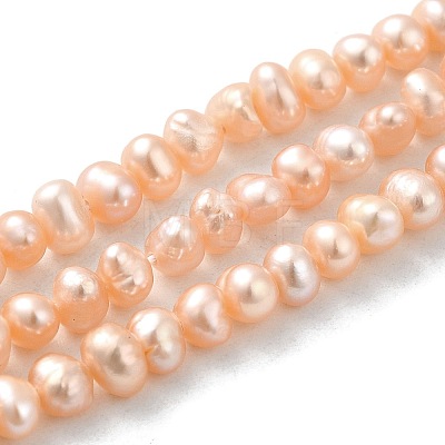 Natural Cultured Freshwater Pearl Beads Strands PEAR-F004-03-02-1