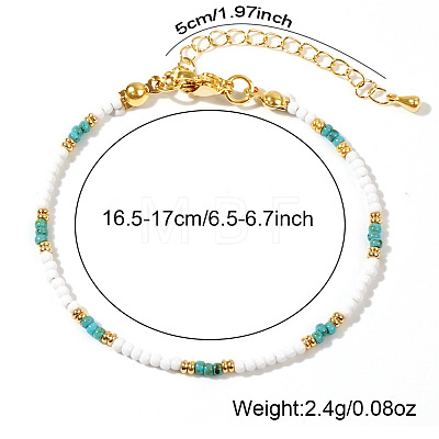 Handmade Glass Seed Beaded Bracelets for Women WC3460-1