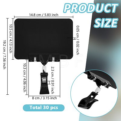 30Pcs Erasable Plastic Blank Sign Sale Price Label Tags ODIS-WA0001-10-1