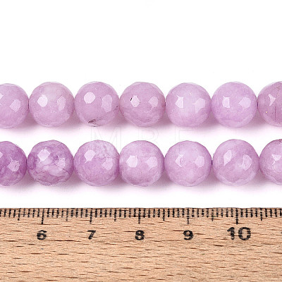 Natural White Jade Bead Strands G-R346-10mm-12-1
