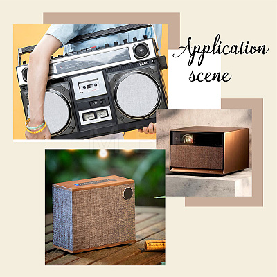 Burlap Speaker Grill Cloth AJEW-WH0459-94B-1