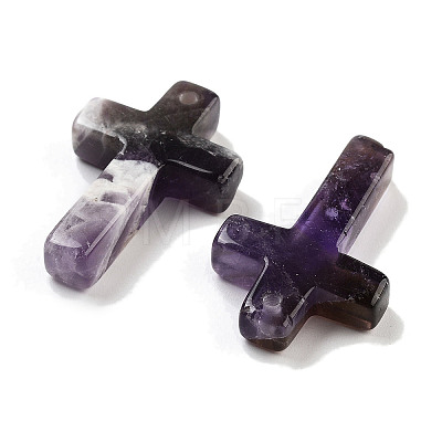 Natural Amethyst Pendants G-H007-09E-1