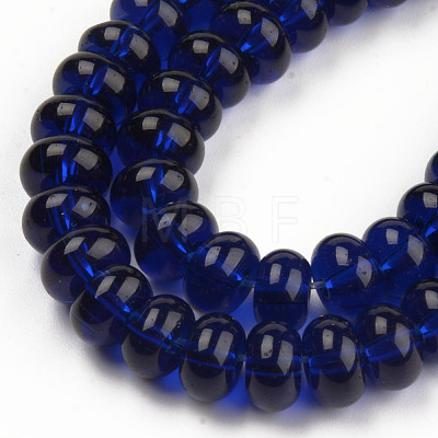 Transparent Glass Beads Strands X-GLAA-S177-05-B02-1