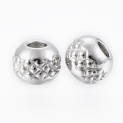 201 Stainless Steel Beads X-STAS-G154-37-4mm-1