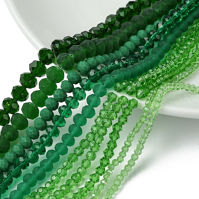 Electroplate Glass Beads Strands EGLA-FS0001-42B-1