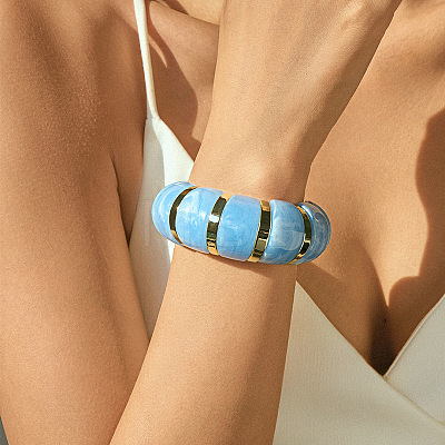 Acrylic Bead Bangles for Women FS-WG59988-09-1