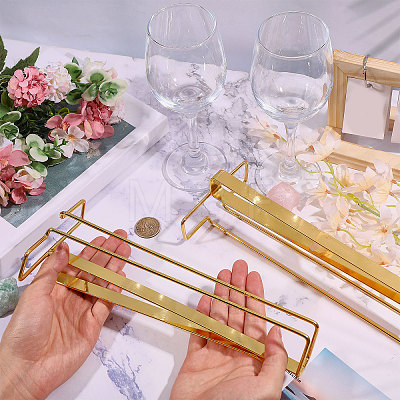 Iron Wine Glass Holder AJEW-WH0596-896-1