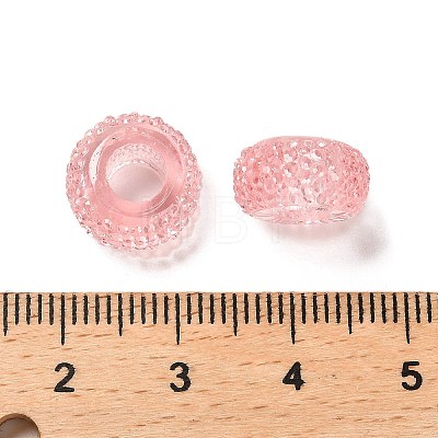 Transparent Resin European Beads RESI-B020-03F-1