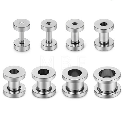 304 Stainless Steel Ear Plugs Gauges WG10FF3-14-1