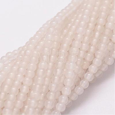 Natural White Jade Beads Strands G-N0190-09-2mm-1