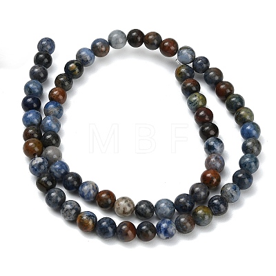 Natural Dumortierite Beads Strands X-G-F826-A01-4mm-1