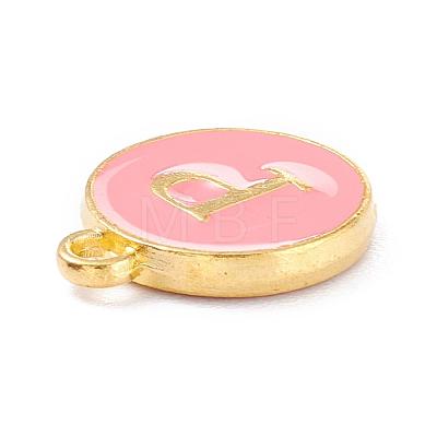 Golden Plated Alloy Enamel Charms ENAM-Q437-14P-1