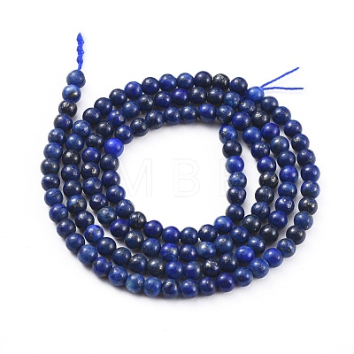 Natural Lapis Lazuli Beads Strands G-F662-03-3mm-1