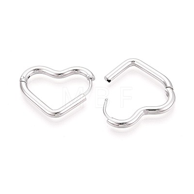 304 Stainless Steel Hoop Earrings STAS-T074-52P-1