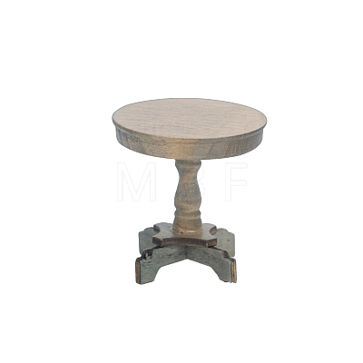 Miniature Wooden Round Coffee Table MIMO-PW0001-092A-1