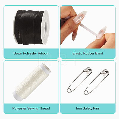 DIY Hair Tie Making Kits DIY-TA0015-81B-1