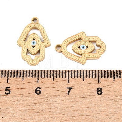 304 Stainless Steel Enamel Pendants STAS-Z190-09G-04-1