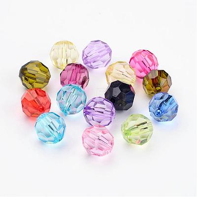 Mixed Transparent Acrylic Beads X-PL505Y-1