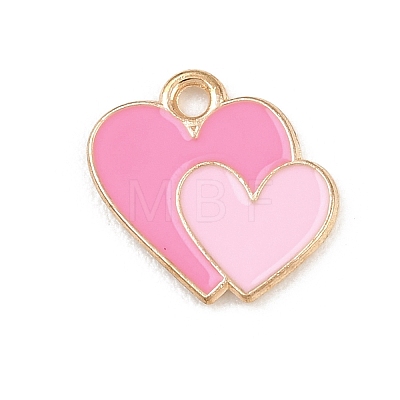 Valentine's Day Alloy Enamel Pendants ENAM-I084-01KCG-23-1