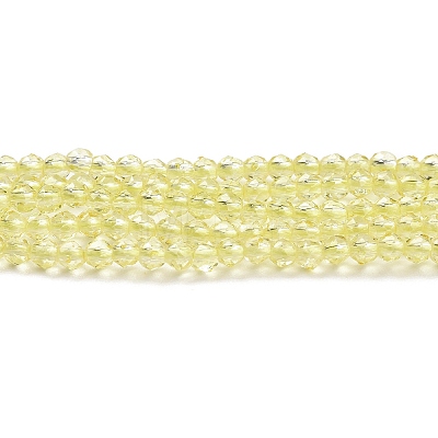 Transparent Glass Beads Strands GLAA-H021-03-04-1