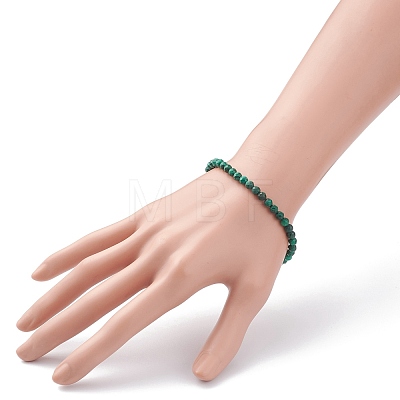 Natural Malachite Beaded Bracelets BJEW-JB06468-1